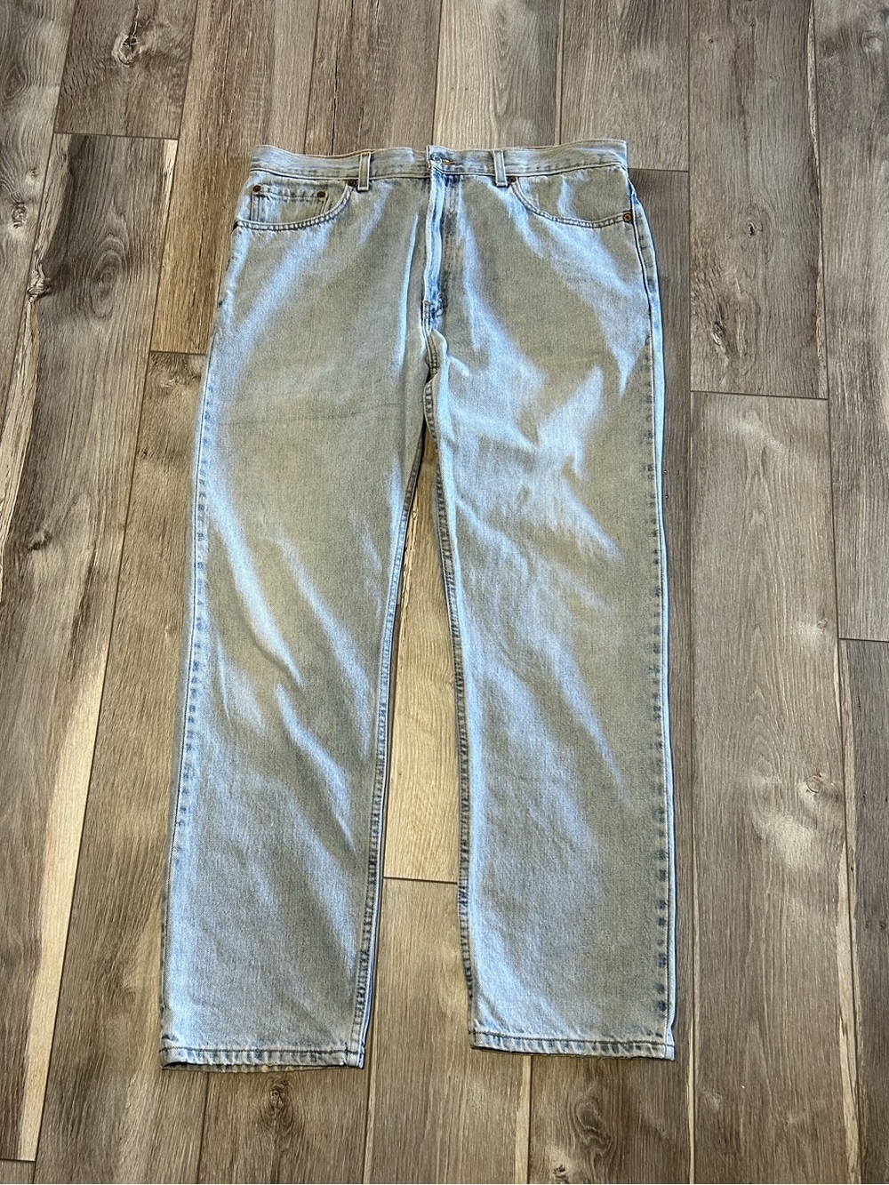 Levi Light Wash Denim Jeans 505 Regular Fit